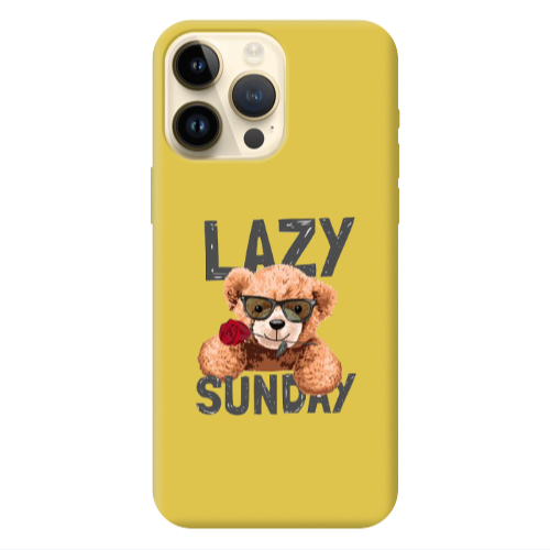 Apple iPhone 13 Pro Max Lazy sunday Yellow Colored Silicone TPU Θήκη
