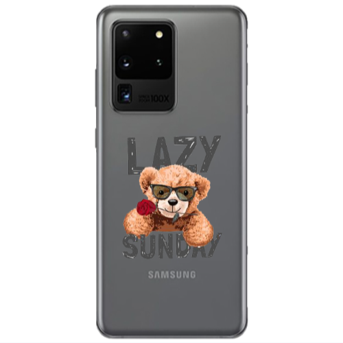Samsung S20 Ultra Lazy sunday Transparent Silicone TPU Θήκη