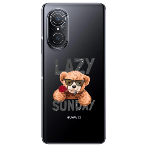 Huawei Nova 9 SE Lazy sunday Transparent Silicone TPU Θήκη