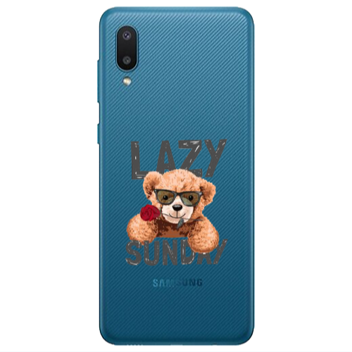 Samsung A02 Lazy sunday Transparent Silicone TPU Θήκη