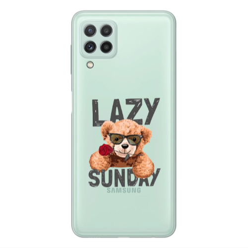 Samsung A22 4G Lazy sunday Transparent Silicone TPU Θήκη