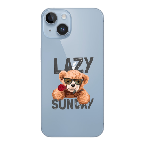 Apple iPhone 14  Lazy sunday Transparent Silicone TPU Θήκη