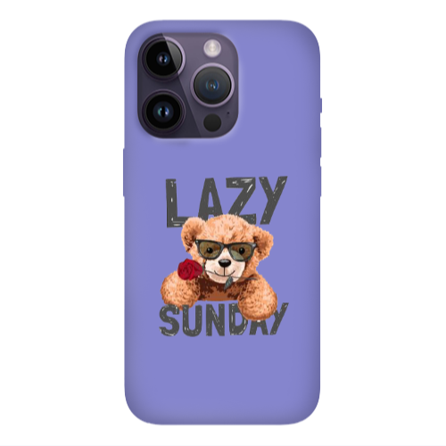 Apple iPhone 14 Pro  Lazy sunday Purple Colored Silicone TPU Θήκη