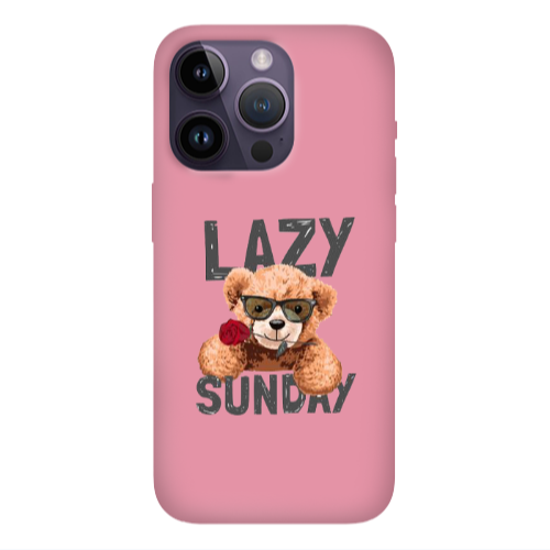 Apple iPhone 14 Pro  Lazy sunday Pink Colored Silicone TPU Θήκη
