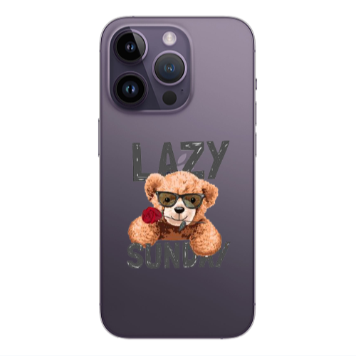 Apple iPhone 14 Pro Max Lazy sunday Transparent Silicone TPU Θήκη