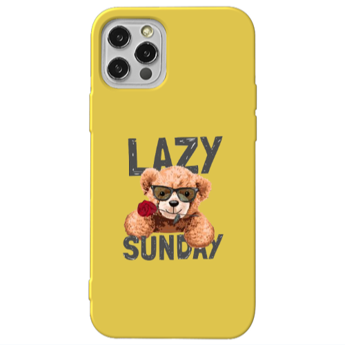 Apple iPhone 13 Pro Lazy sunday Yellow Colored Silicone TPU Θήκη