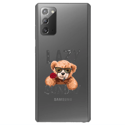 Samsung Note 20 Lazy sunday Transparent Silicone TPU Θήκη