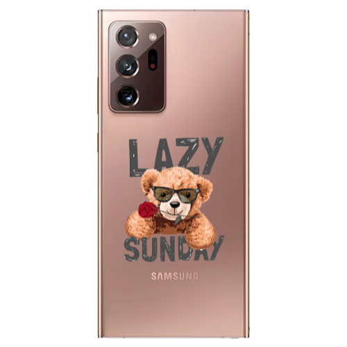 Samsung Note 20 Ultra Lazy sunday Transparent Silicone TPU Θήκη