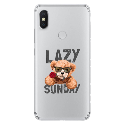Xiaomi Redmi S2 Lazy sunday Transparent Silicone TPU Θήκη