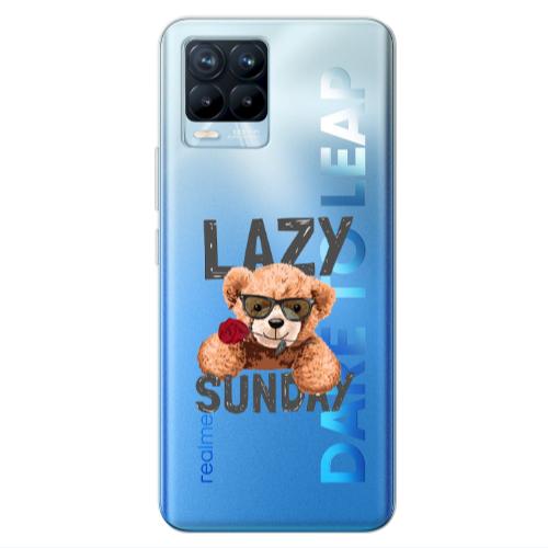 Realme 8 Pro Lazy sunday Transparent Silicone TPU Θήκη