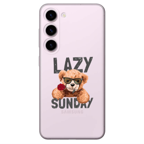 Samsung S23 Plus Lazy sunday Transparent Silicone TPU Θήκη