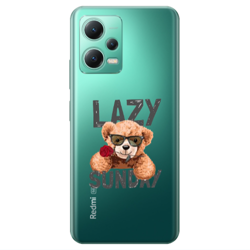 Xiaomi Redmi Note 12 Pro 5G Lazy sunday Transparent Silicone TPU Θήκη