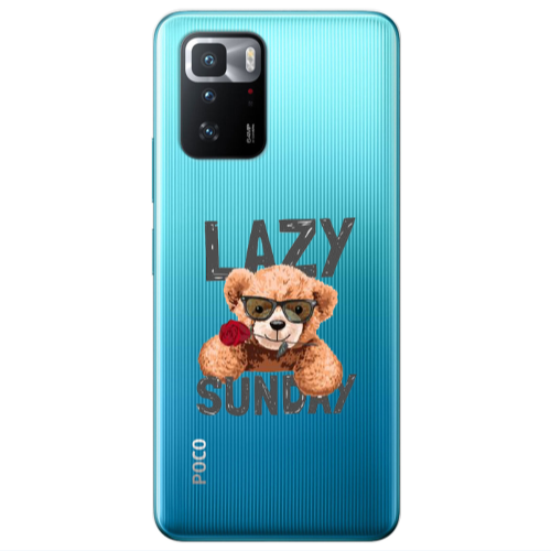 Xiaomi Poco X3 GT Lazy sunday Transparent Silicone TPU Θήκη