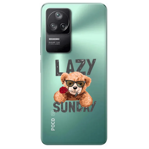Xiaomi Poco F4 Lazy sunday Transparent Silicone TPU Θήκη