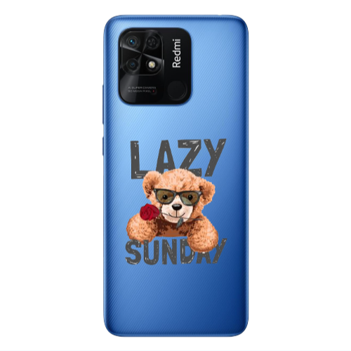 Xiaomi Poco C40 Lazy sunday Transparent Silicone TPU Θήκη