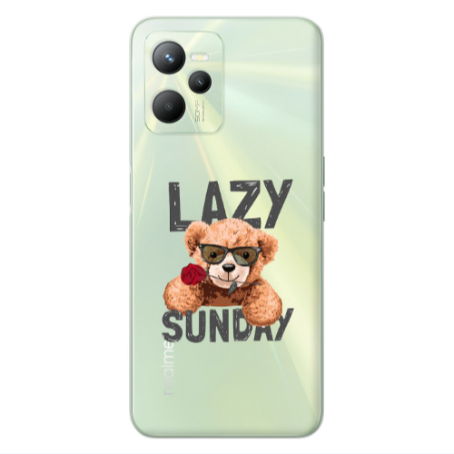 Realme C35 Lazy sunday Transparent Silicone TPU Θήκη