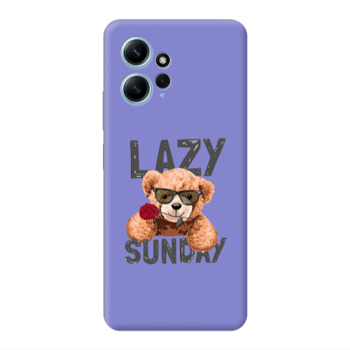 Xiaomi Redmi Note 12 4G Lazy sunday Purple Colored Silicone TPU Θήκη
