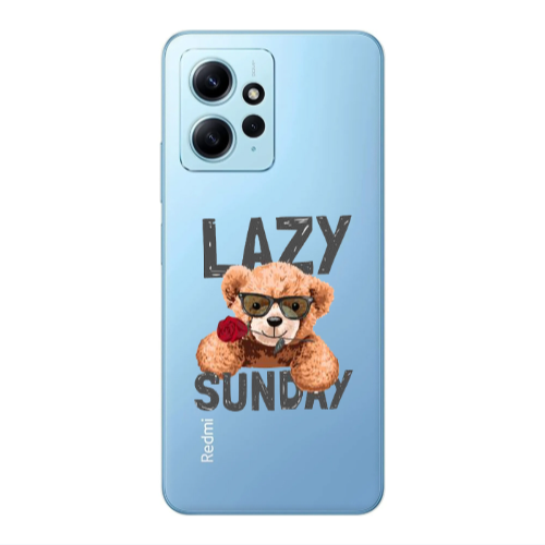 Xiaomi Redmi Note 12 4G Lazy sunday Transparent Silicone TPU Θήκη