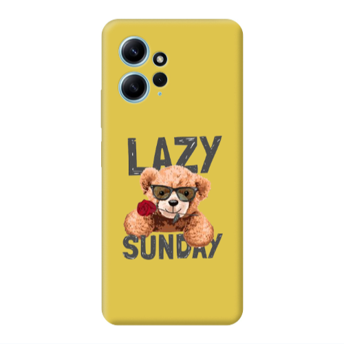 Xiaomi Redmi Note 12 4G Lazy sunday Yellow Colored Silicone TPU Θήκη