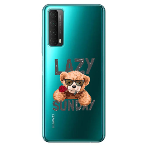 Huawei P Smart 2021 Lazy sunday Transparent Silicone TPU Θήκη