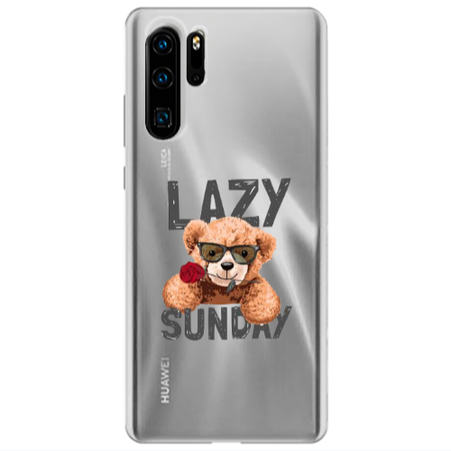 Huawei P30 Pro Lazy sunday Transparent Silicone TPU Θήκη