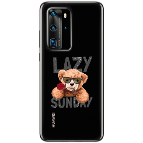 Huawei P40 Pro Lazy sunday Transparent Silicone TPU Θήκη