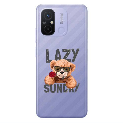 Xiaomi Redmi 12C Lazy sunday Transparent Silicone TPU Θήκη