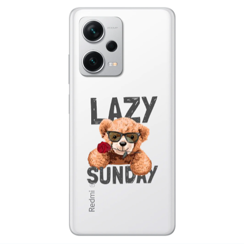 Xiaomi Redmi Note 12 5G Lazy sunday Transparent Silicone TPU Θήκη