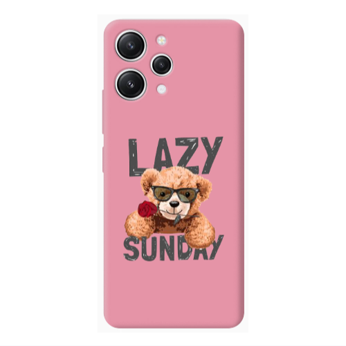 Xiaomi Redmi 12 Lazy sunday Pink Colored Silicone TPU Θήκη