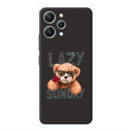 Xiaomi Redmi 12 Lazy sunday Black Colored Silicone TPU Θήκη