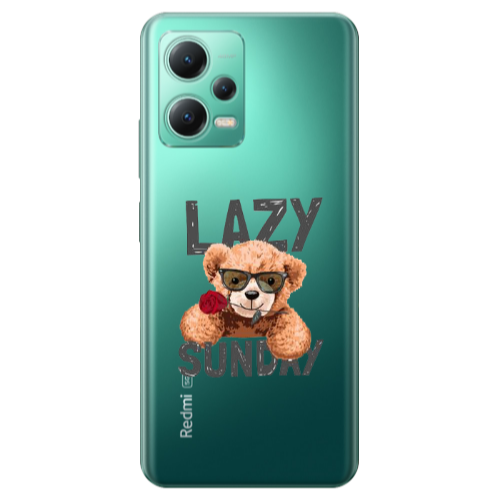 Xiaomi Redmi Note 12 Pro Plus 5G Lazy sunday Transparent Silicone TPU Θήκη