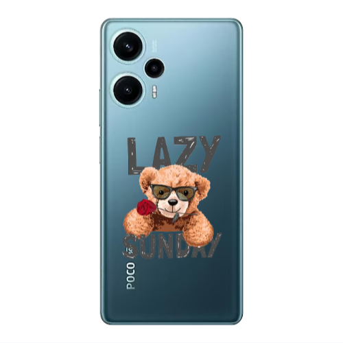 Xiaomi Poco F5 Lazy sunday Transparent Silicone TPU Θήκη