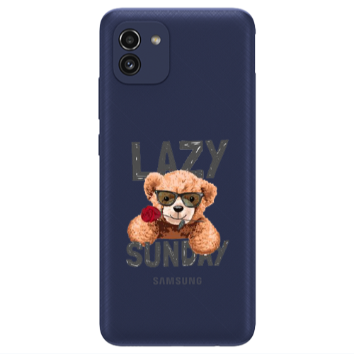 Samsung A03 Lazy sunday Transparent Silicone TPU Θήκη