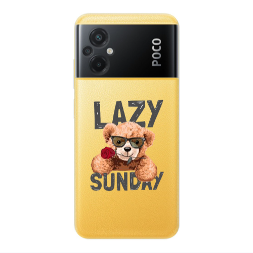 Xiaomi Poco M5 Lazy sunday Transparent Silicone TPU Θήκη