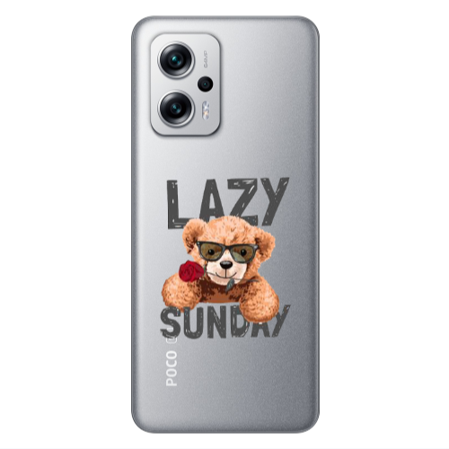 Xiaomi Poco X4 GT Lazy sunday Transparent Silicone TPU Θήκη