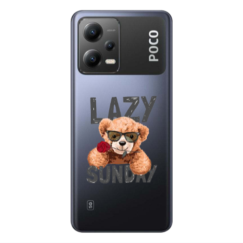Xiaomi Poco X5 Lazy sunday Transparent Silicone TPU Θήκη