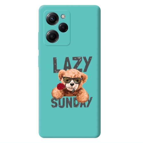 Xiaomi Poco X5 Pro Lazy sunday Turquoise Colored Silicone TPU Θήκη