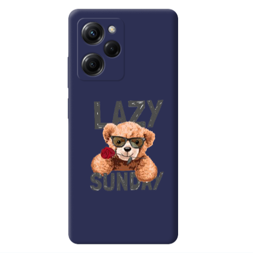 Xiaomi Poco X5 Pro Lazy sunday Dark blue Colored Silicone TPU Θήκη
