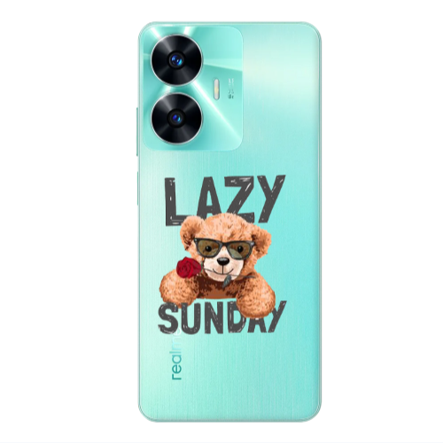 Realme C55 Lazy sunday Transparent Silicone TPU Θήκη