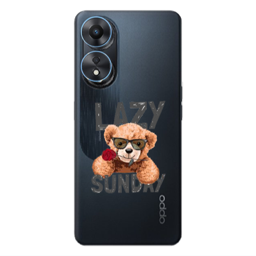 Oppo A 98 Lazy sunday Transparent Silicone TPU Θήκη