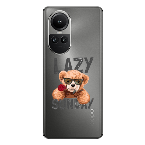 Oppo Reno10 5G Lazy sunday Transparent Silicone TPU Θήκη