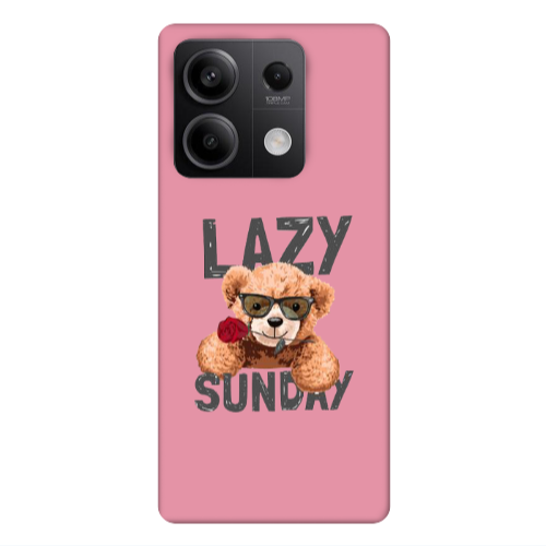 Xiaomi Redmi Note 13 5G Lazy sunday Pink Colored Silicone TPU Θήκη