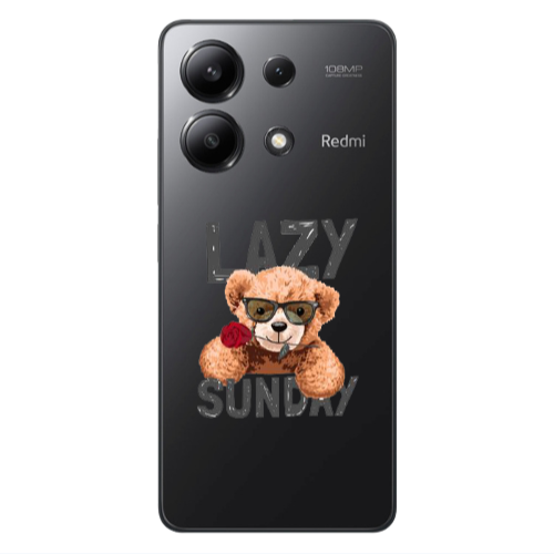 Xiaomi Redmi Note 13 4G Lazy sunday Transparent Silicone TPU Θήκη