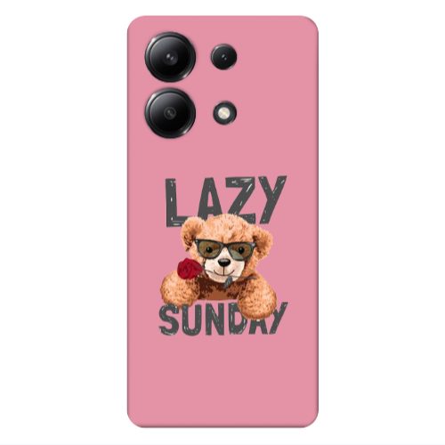Xiaomi Redmi Note 13 4G Lazy sunday Pink Colored Silicone TPU Θήκη