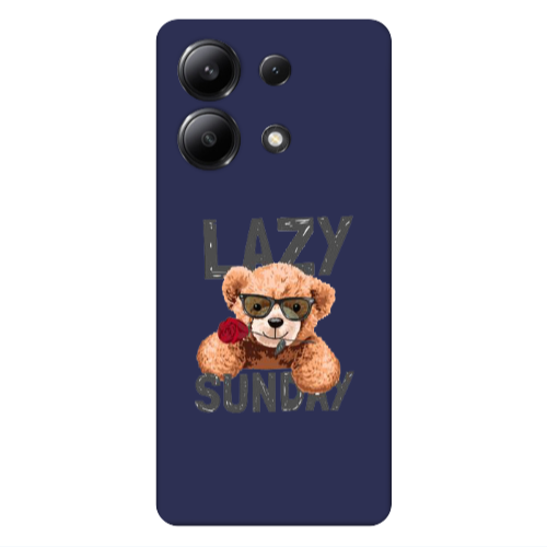 Xiaomi Redmi Note 13 4G Lazy sunday Dark blue Colored Silicone TPU Θήκη