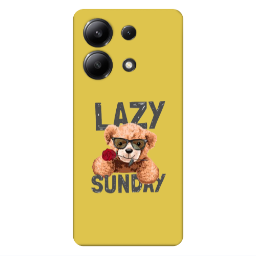 Xiaomi Redmi Note 13 4G Lazy sunday Yellow Colored Silicone TPU Θήκη