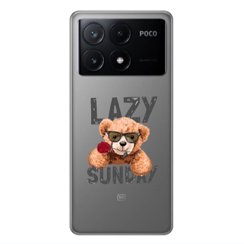 Xiaomi Poco X6Pro 5G Lazy sunday Transparent Silicone TPU Θήκη