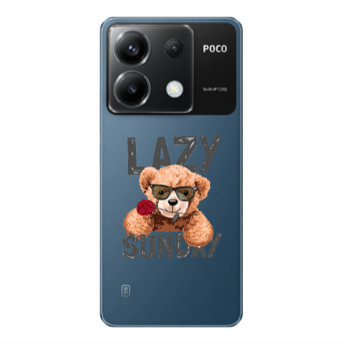 Xiaomi Poco X6 5G Lazy sunday Transparent Silicone TPU Θήκη