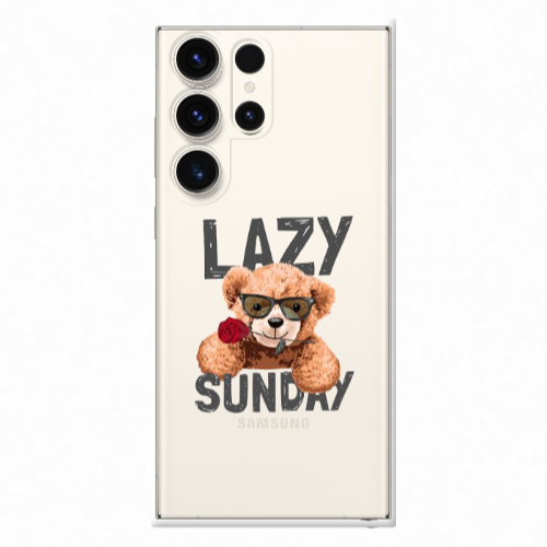 Samsung S24 Ultra Lazy sunday Transparent Silicone TPU Θήκη