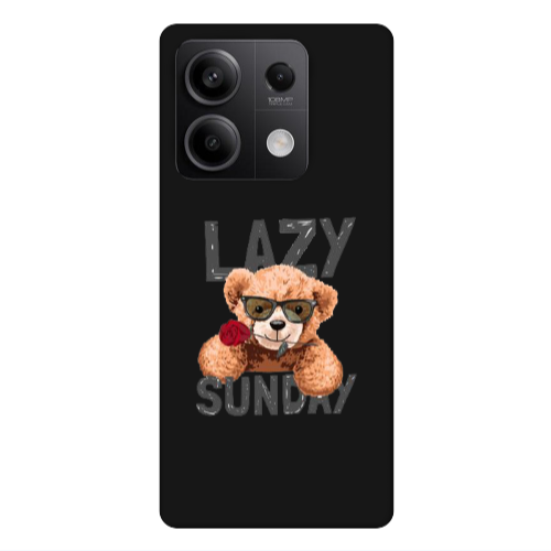 Xiaomi Redmi Note 13Pro 5G Lazy sunday Black Colored Silicone TPU Θήκη